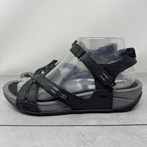 BareTraps Black Danny Sandals Adjustable Hook & Loop Closures Size 8.5